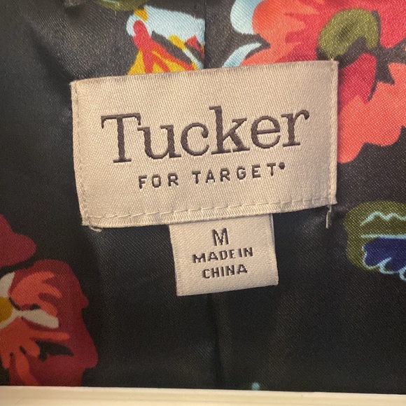 Tucker Black Faux Fur Persian Jacket, Floral Satin Lining - Picture 2 of 5